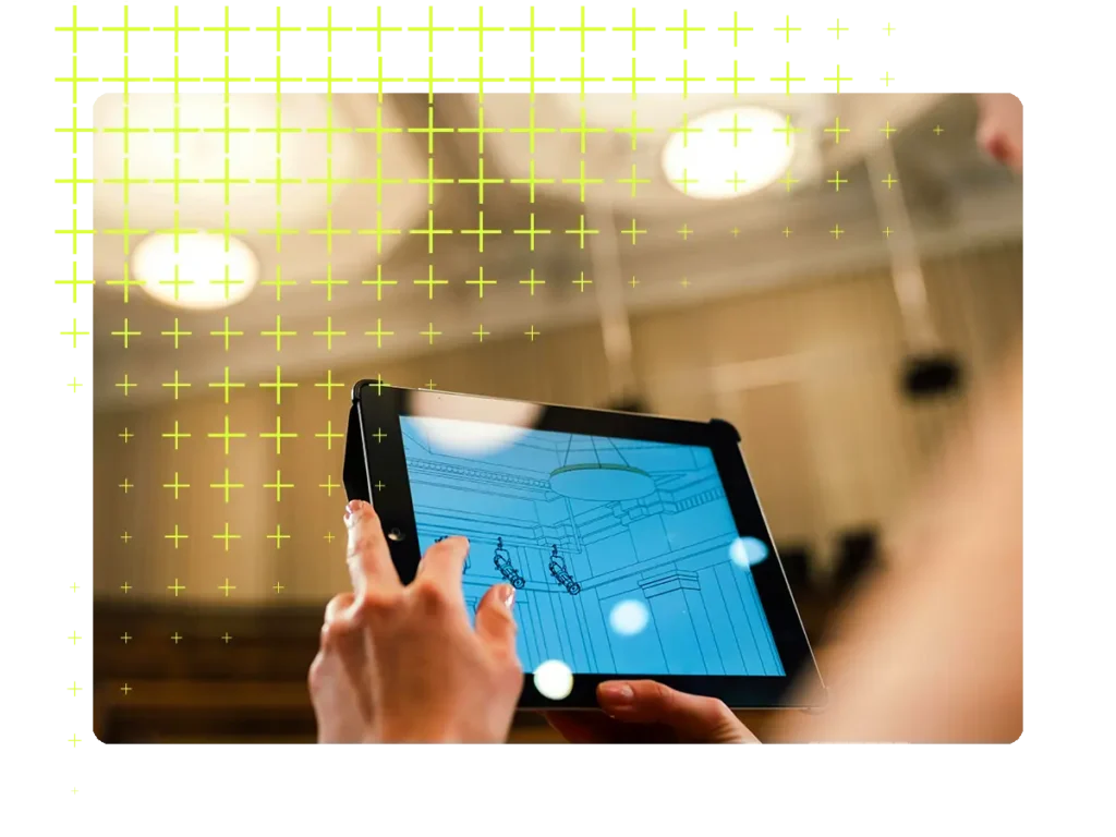 Image of a person on an ipad
